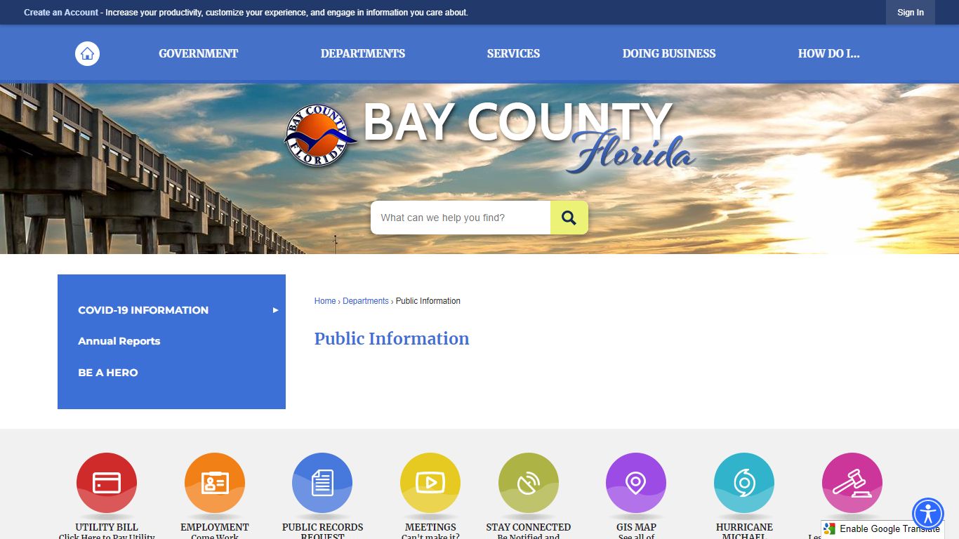 Public Information | Bay County, FL